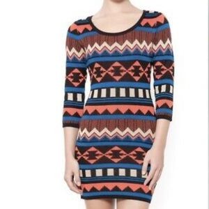 Aztec Sweater Dress